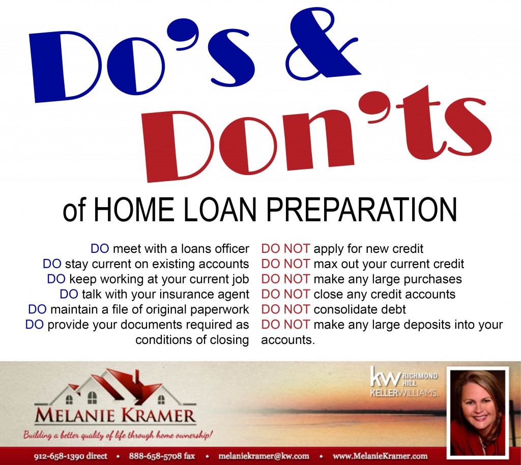 Dos and Don'ts of home loan approval